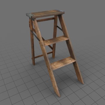 Wooden Step Ladder 1