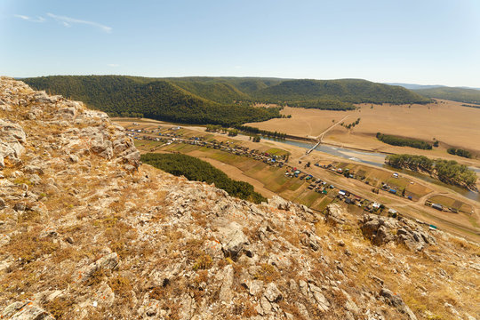 The village of Tash-Asty. Bashkortostan