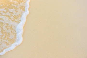Beautiful tropical Maldives island with white sandy beach and se