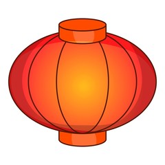 Sky lantern icon. Cartoon illustration of lantern vector icon for web design