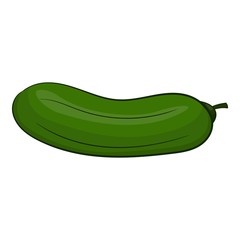 Cucumber icon. Cartoon illustration of cucumber vector icon for web design