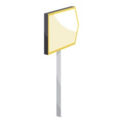Obraz premium Road sign to right icon. Cartoon illustration of road sign to right vector icon for web