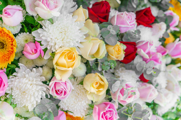 Beautiful flowers  for valentines and wedding scene