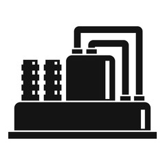Equipment for production oil icon. Simple illustration of equipment for production oil vector icon for web