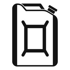 Flask for gasoline icon. Simple illustration of flask for gasoline vector icon for web