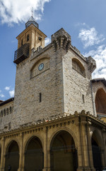 Fototapeta premium St. Nicholas Church in Pamplona is a Catholic church, Spain
