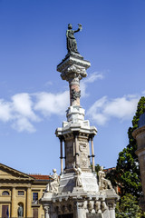 Fototapeta na wymiar Los Fueros monument, Pamplona (Spain)