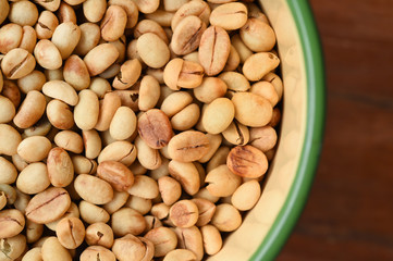 Close up of coffee beans for background