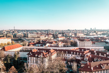 Fototapeta na wymiar Panoramic View of Prague, Czech Republic