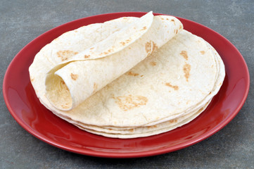 Fajitas dans une assiette