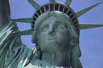 Close-up of the face of Statue of liberty © valeconte