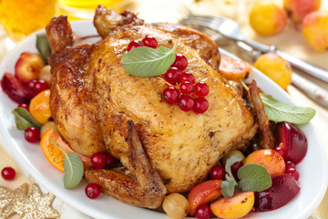 Whole grilled chicken.