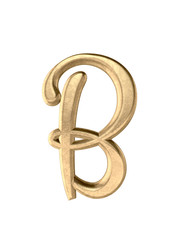 Metal alphabet. 3D rendering