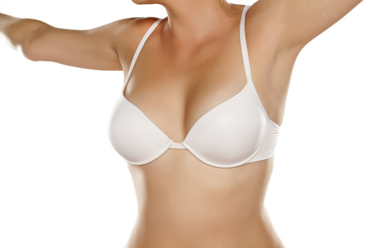 woman with white bra
