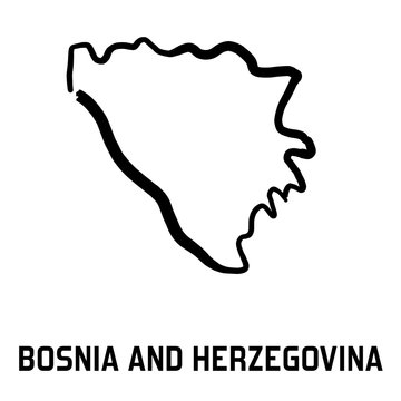 Bosnia outline - vector illustration