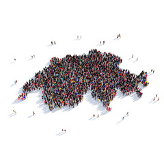 people group shape map Switzerland