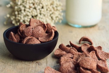 fresh milk chocolate corn flake