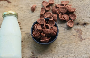 fresh milk chocolate corn flake