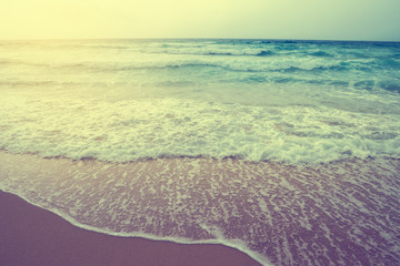 Retro style of sea at phuket,Thailand