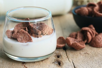 fresh milk chocolate corn flake