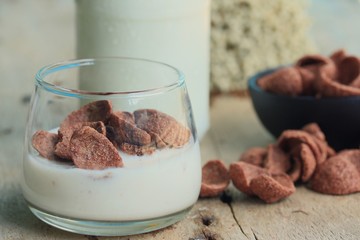 fresh milk chocolate corn flake