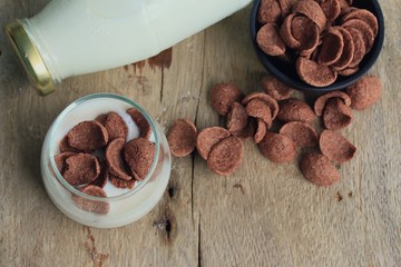 fresh milk chocolate corn flake
