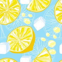 Seamless texture of lemonade.