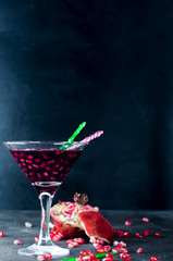 Delicious pomegranate cocktail
