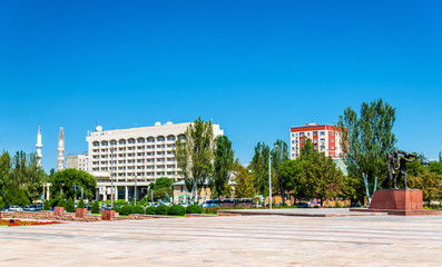 View of Victory Square in Bishkek - Kyrgyzstan