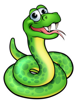 Cartoon Snake Character