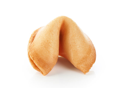 Fortune Cookie Isolated On A White Background