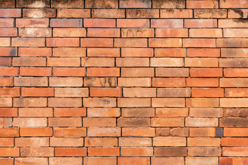Brick wall texture pattern or brick wall background for interior or exterior design with copy space for text or image.