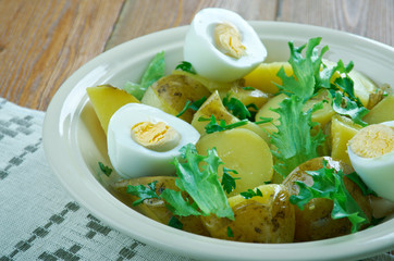 Finnish salad with new potatoes