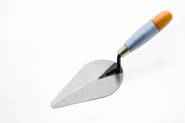 Construction/Circular trowel isolated on white background.
