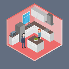 Vector Isometric Office