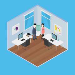 Vector Isometric Office