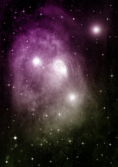 galaxy in a free space