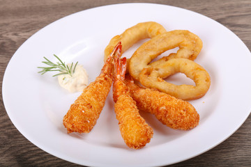 Squid and Shrimp Tempura