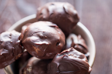 Raw Vegan Chocolate Truffles with Marzipan