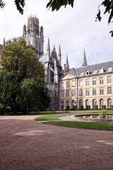 town hall and st ouen, rouen