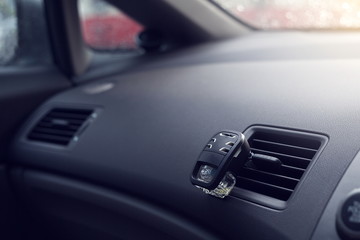 Automotive air conditioning with gradient filter,Air freshener in the car
