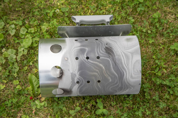 Grillkamin mit schöner Maserung