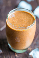 Chocolate Smoothie with Banana and Coffee