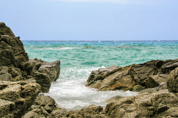 the coast of Tropea , Calabria, Italy 