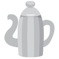 Kettle for coffee or cocoa.