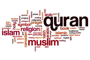 Quran word cloud