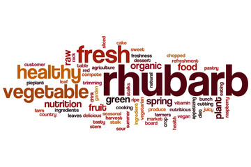 Fototapeta premium Rhubarb word cloud