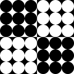 Seamless Square and Circle Pattern