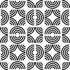 Seamless Curved Shape Pattern