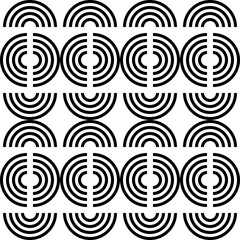 Seamless Curved Shape Pattern